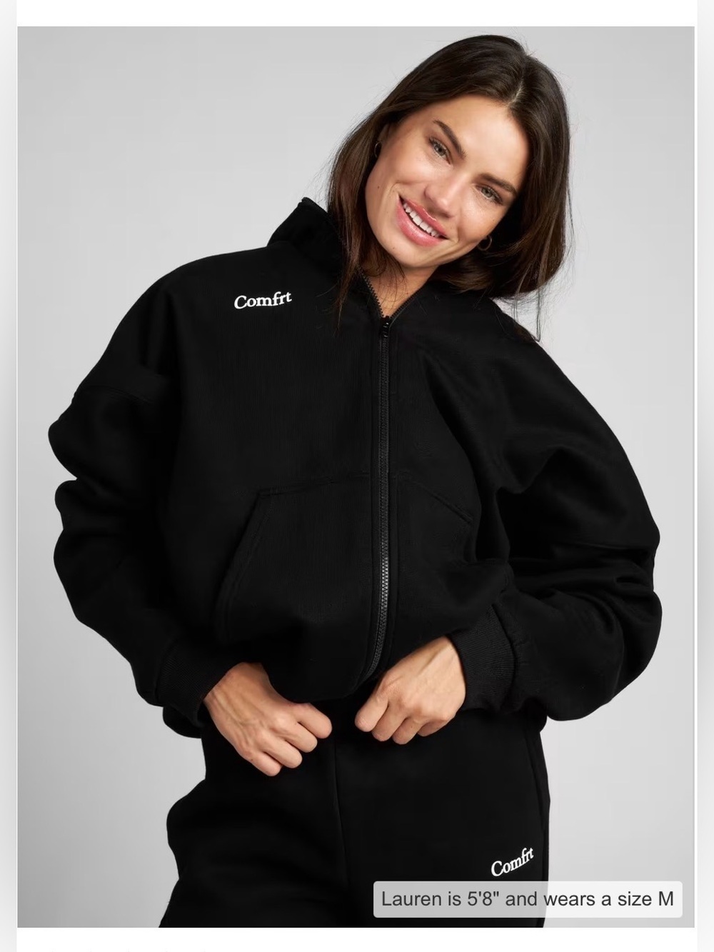 Comfrt Cloud Zip Hoodie Midnight Unisex , 3XL